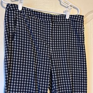 Blue pattern dress pants